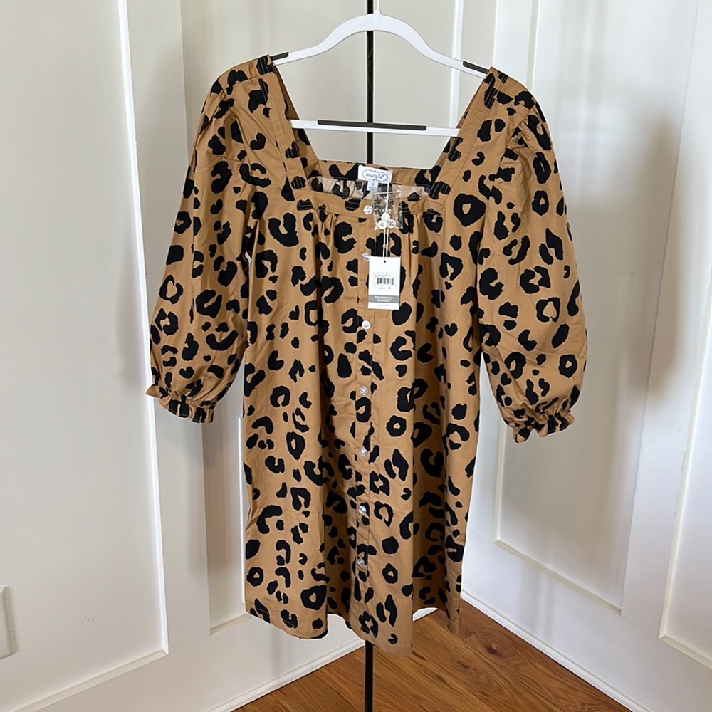 Mud Pie leopard mini dress